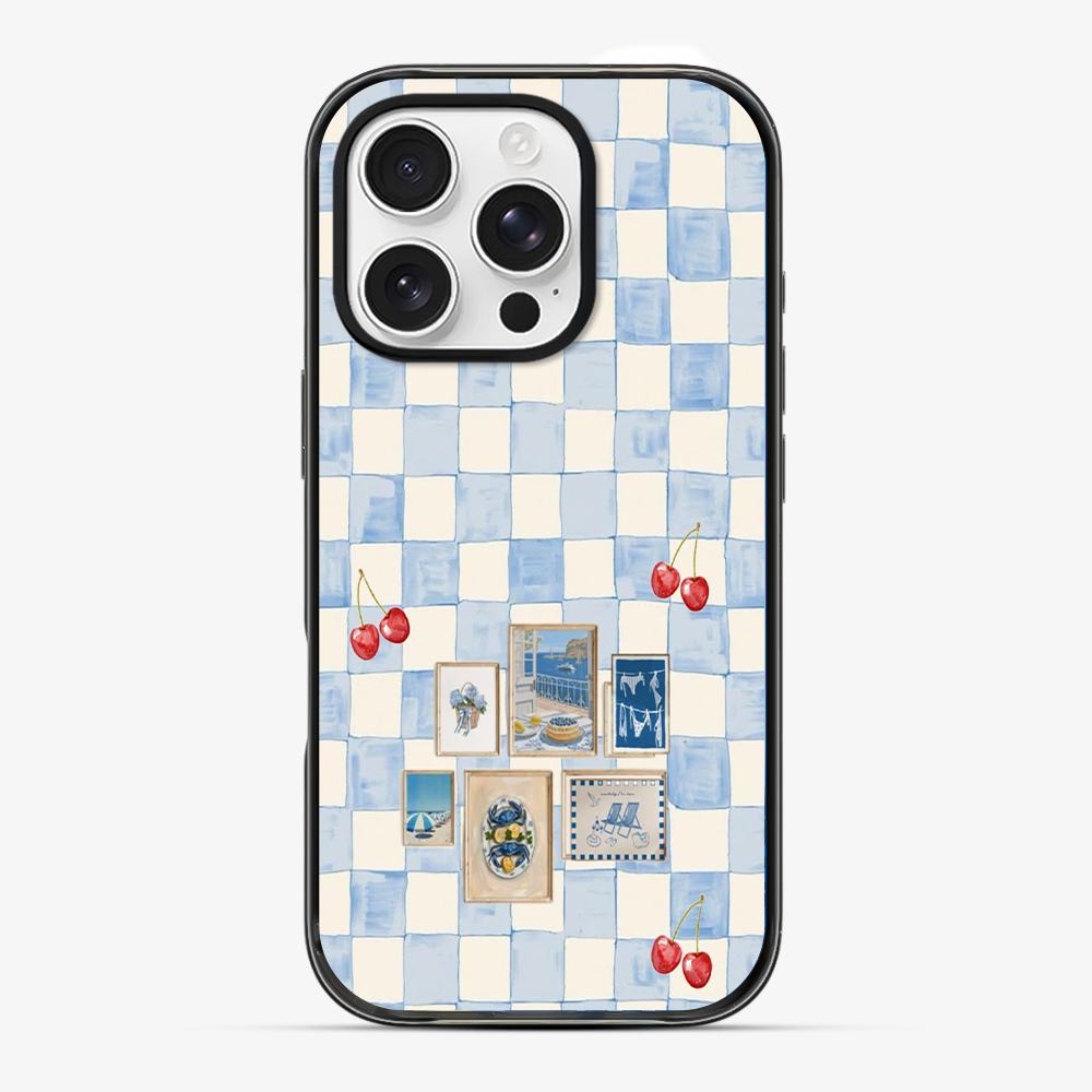 Sea Side Checker Phone Case Hard 2.0 Case