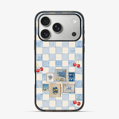 Sea Side Checker iPhone 17 Pro Max Case