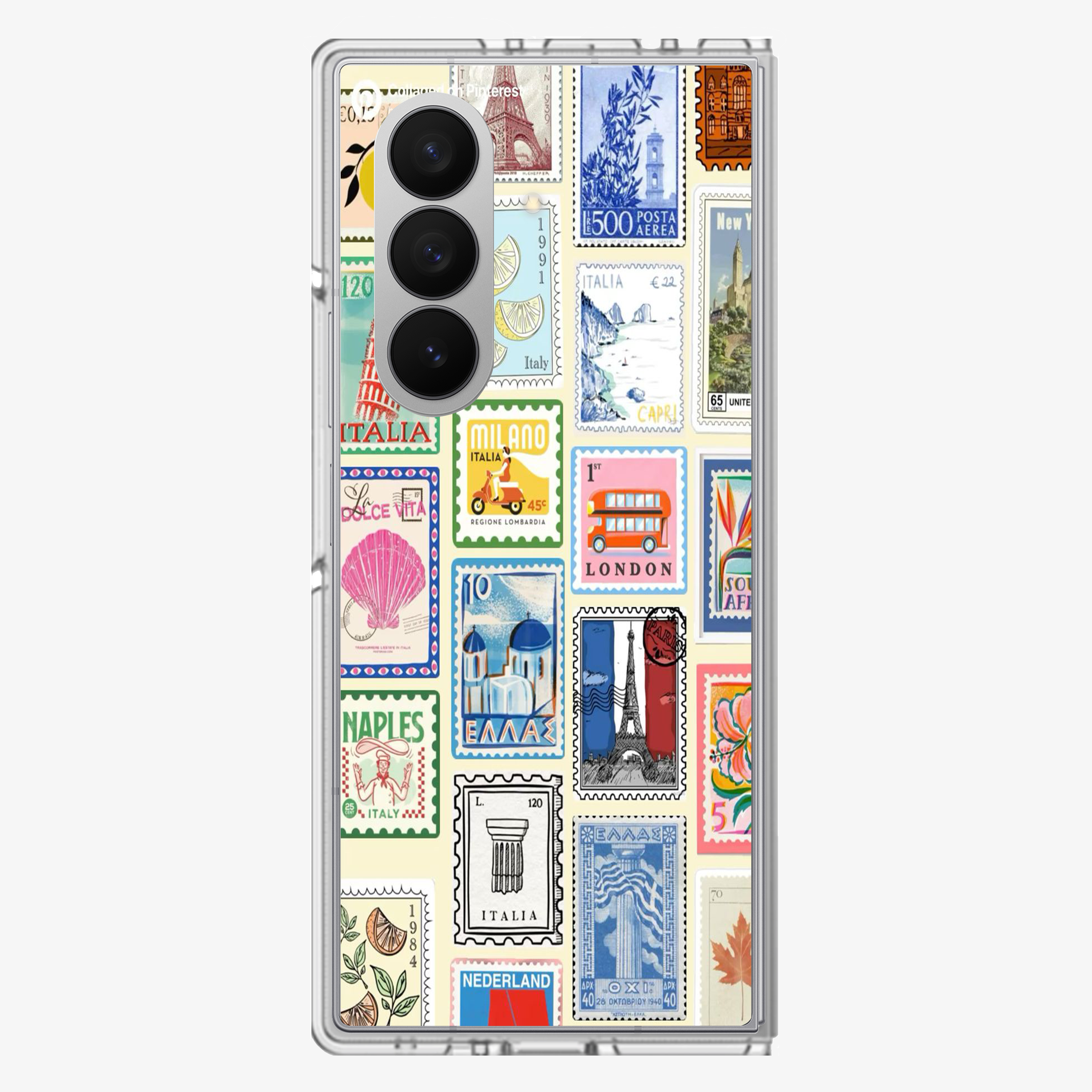 Multiple Stamps Samsung Z Fold Phone Case