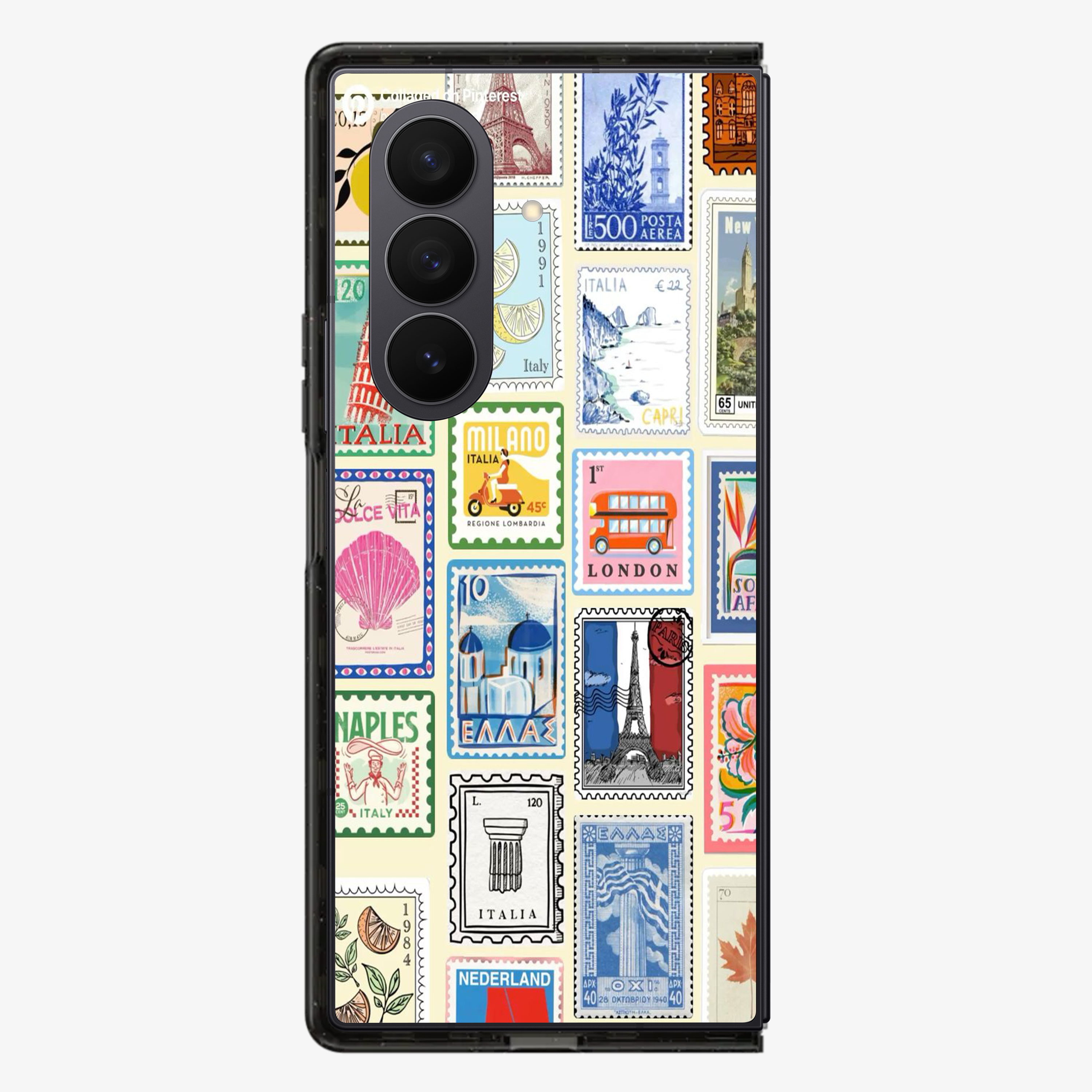 Multiple Stamps Samsung Z Fold Phone Case