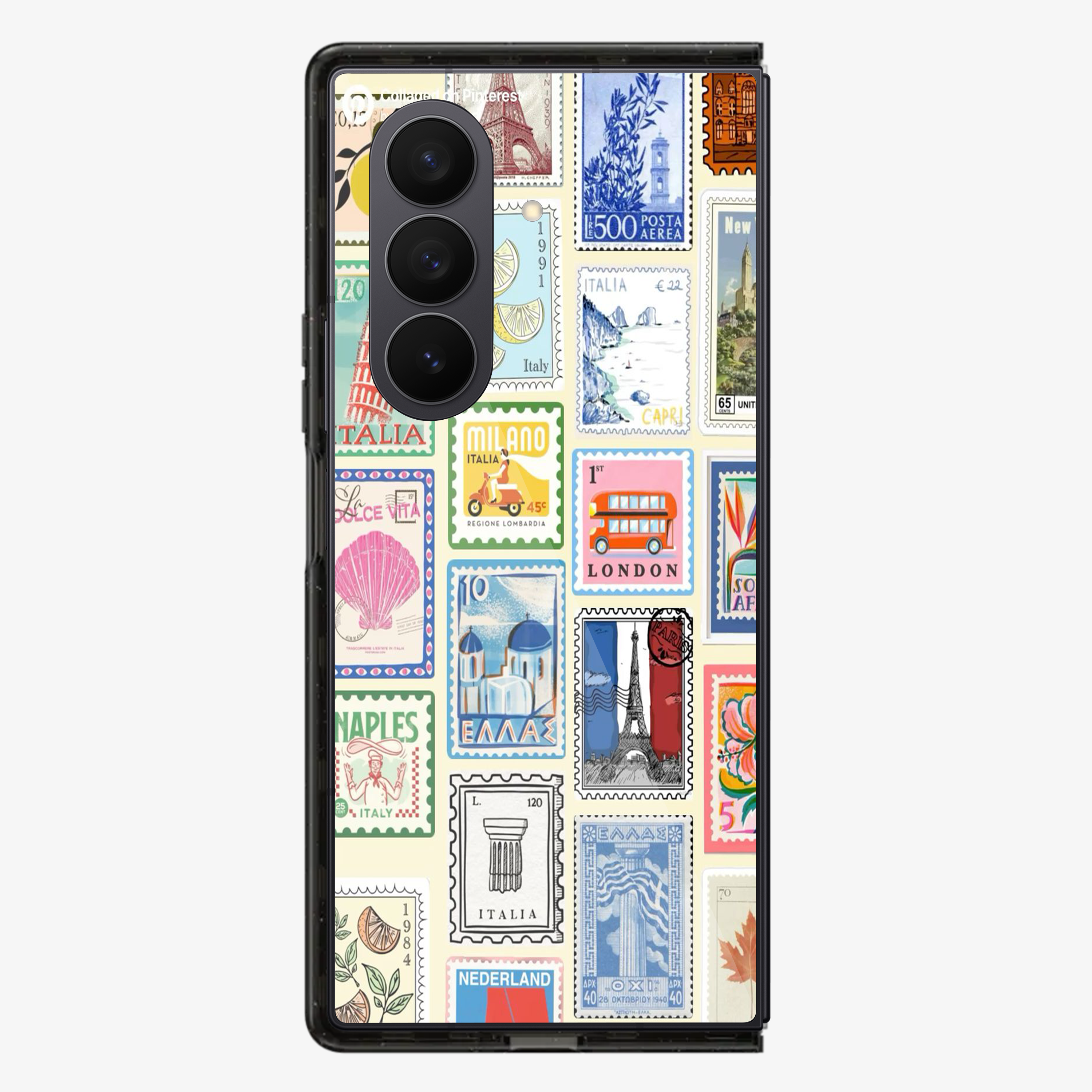 Multiple Stamps Samsung Z Fold Phone Case