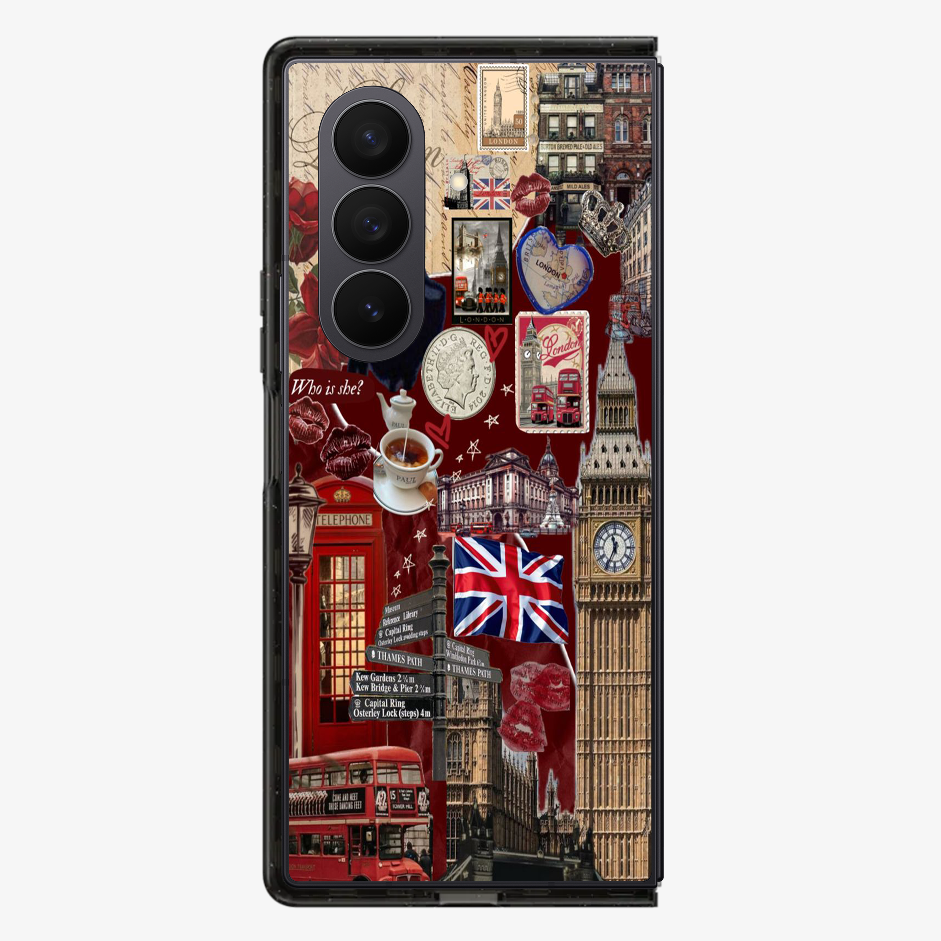 London Samsung Z Fold Phone Case