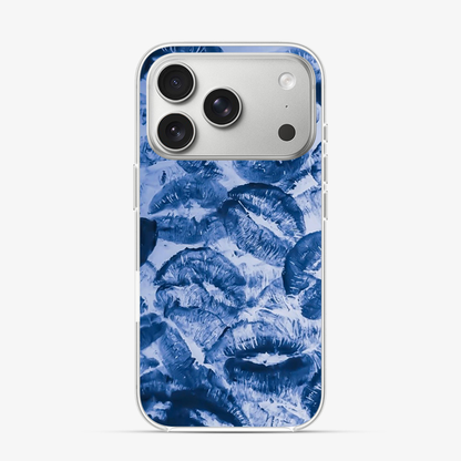 Blue Lips Pattern iPhone 17 Pro Case