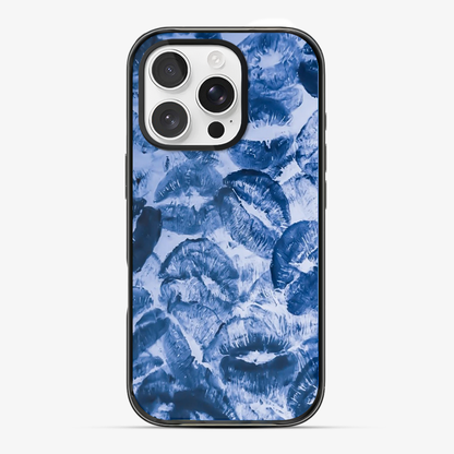 Blue Lips Pattern Phone Case Anti Yellow Silicone Case