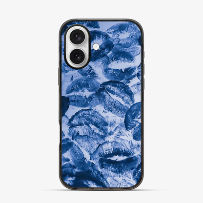 Blue Lips Pattern iPhone 17 Case