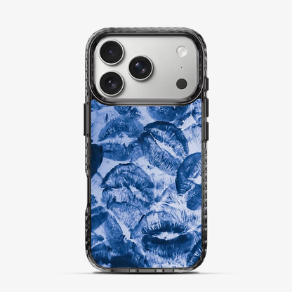 Blue Lips Pattern iPhone 17 Pro Case