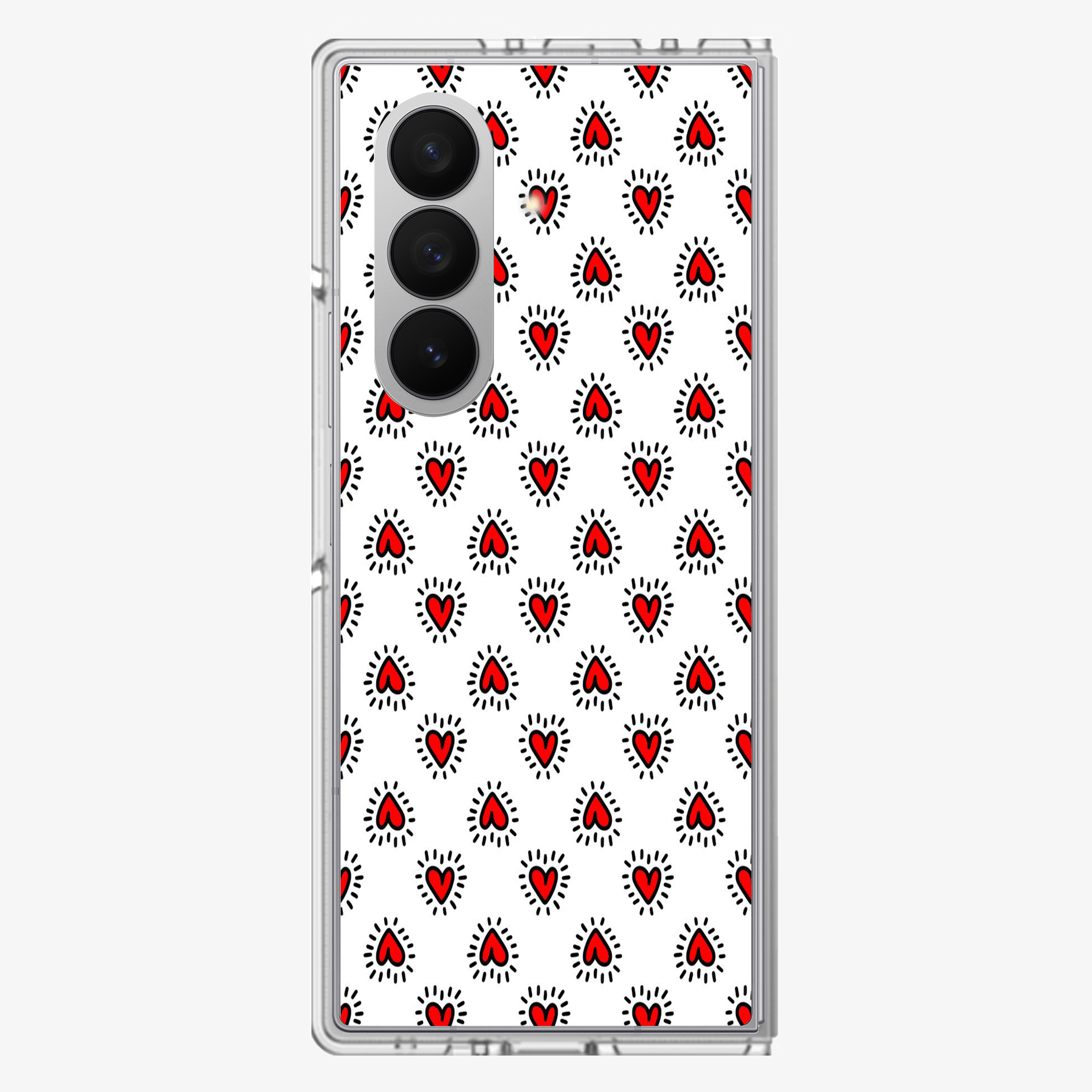 Falling Hearts | Two Samsung Z Fold Phone Case