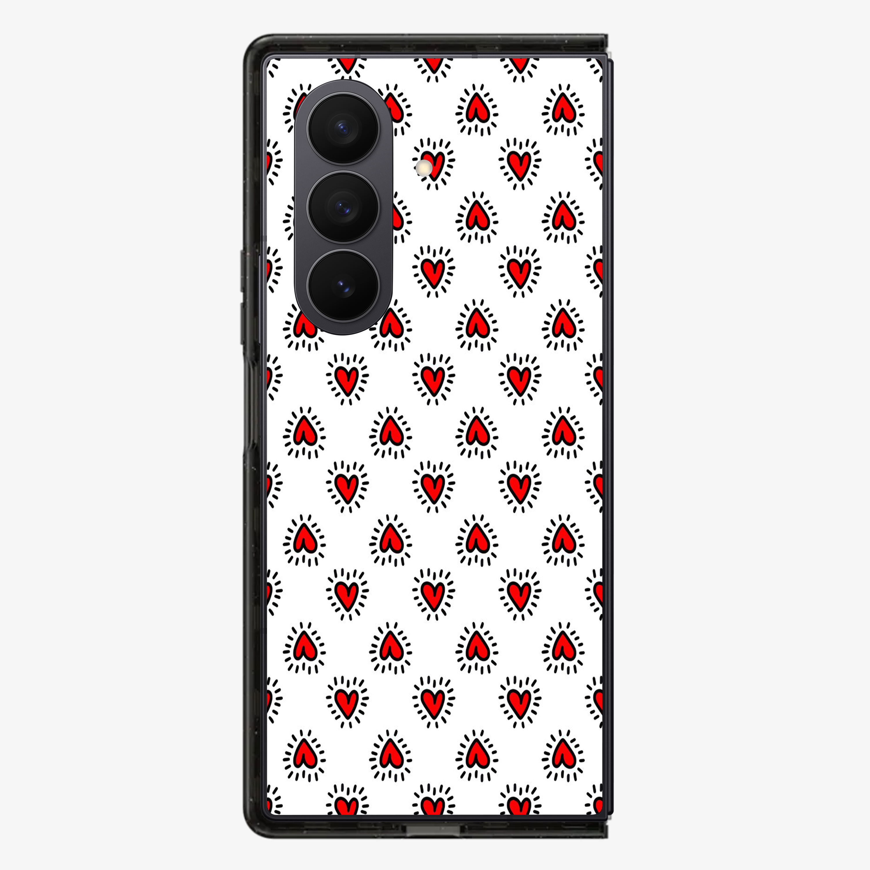 Falling Hearts | Two Samsung Z Fold Phone Case
