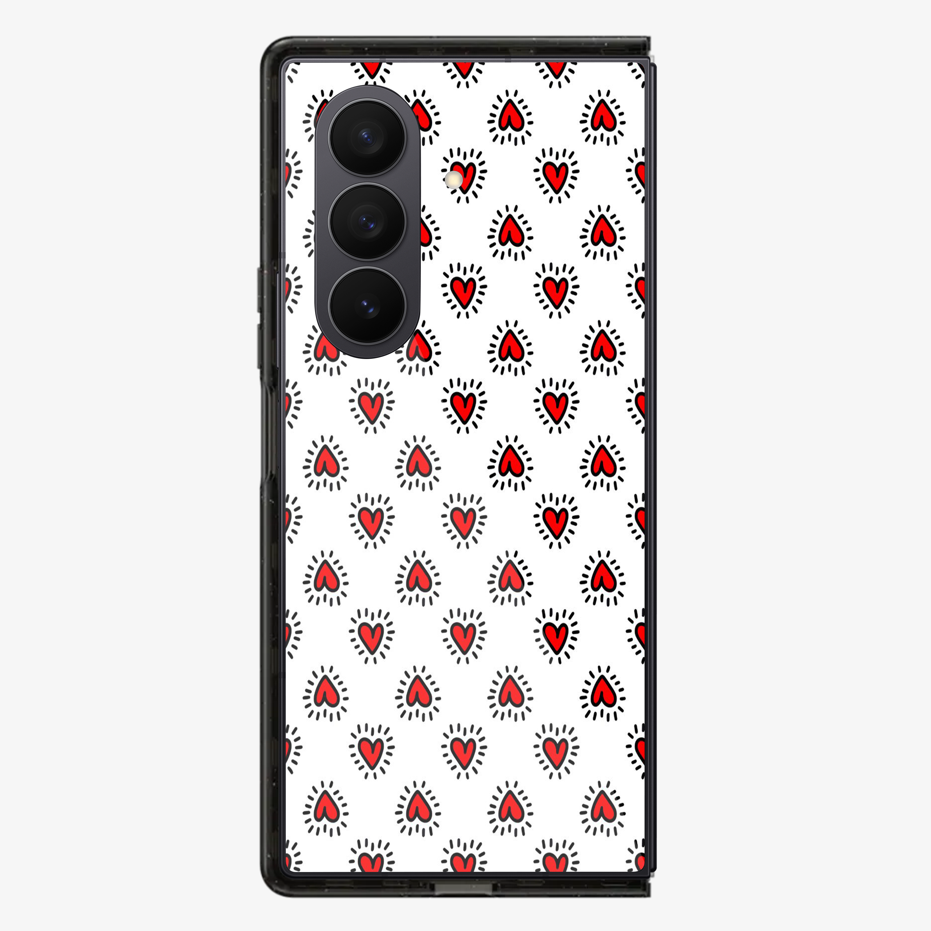 Falling Hearts | Two Samsung Z Fold Phone Case