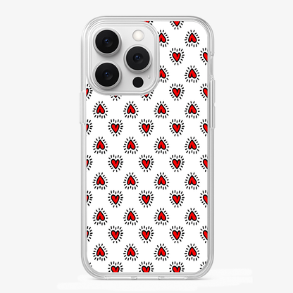 Falling Hearts Phone Case | Two Glass Case