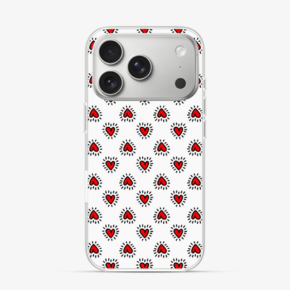 Falling Hearts | Two iPhone 17 Pro Max Case