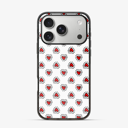 Falling Hearts | Two iPhone 17 Pro Max Case
