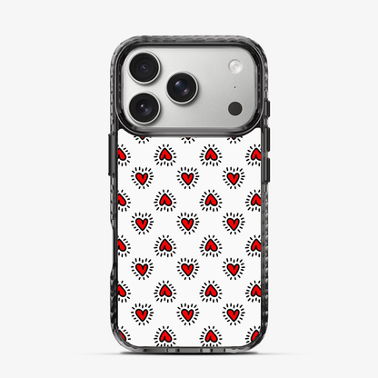 Falling Hearts | Two iPhone 17 Pro Max Case