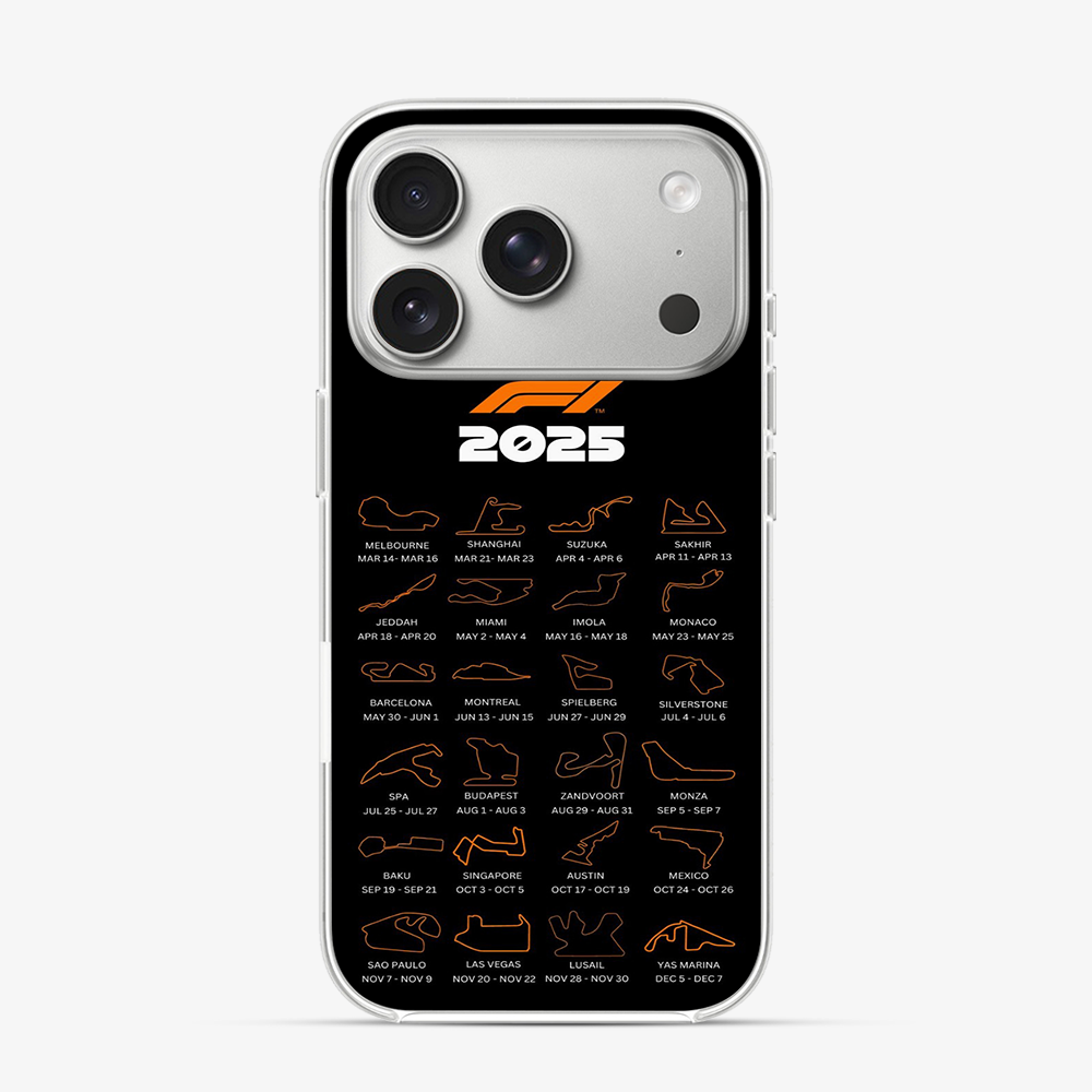 F1 Circuits iPhone 17 Pro Case