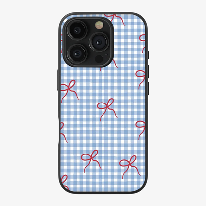 Checkered Bow Phone Case