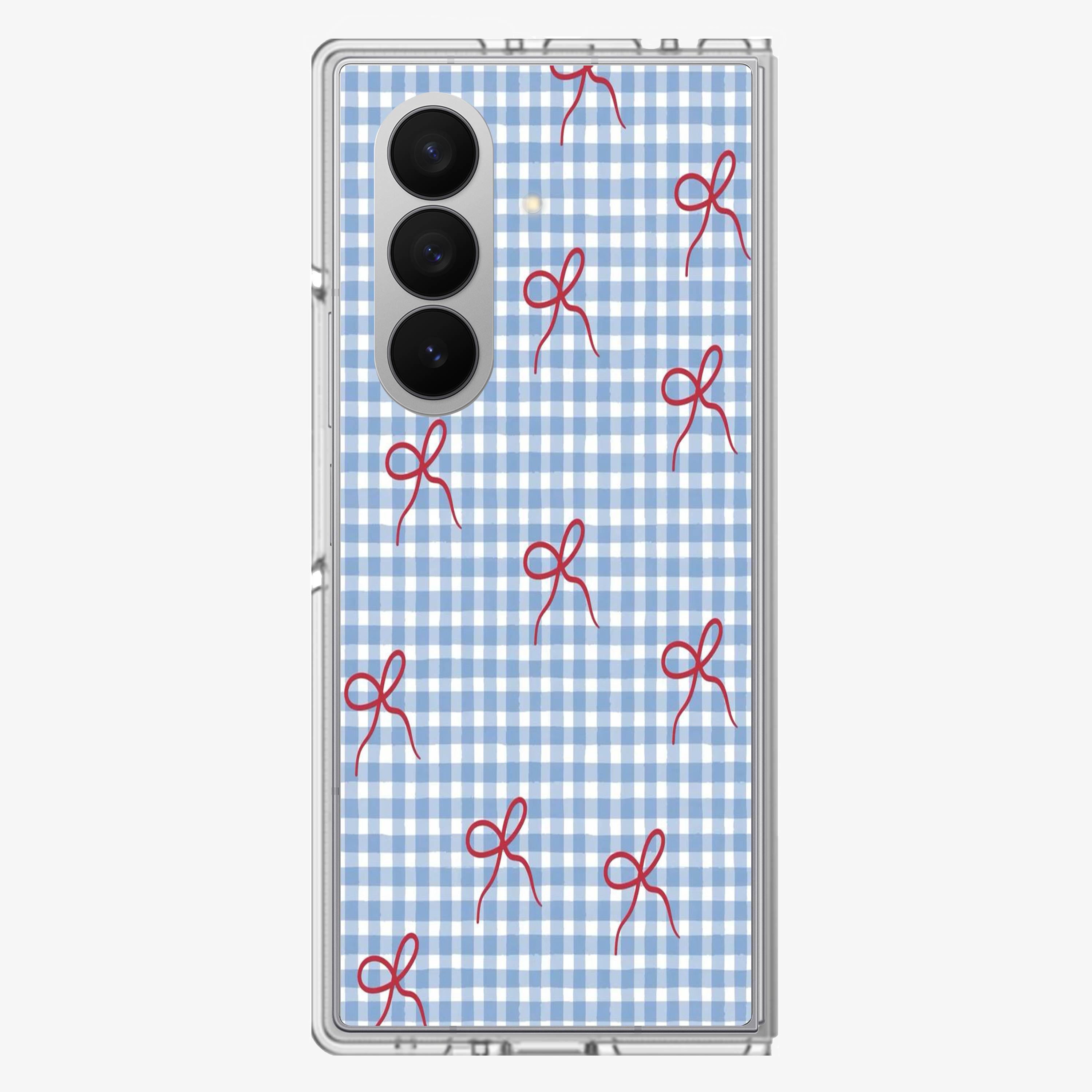 Checkered Bow Samsung Z Fold Phone Case