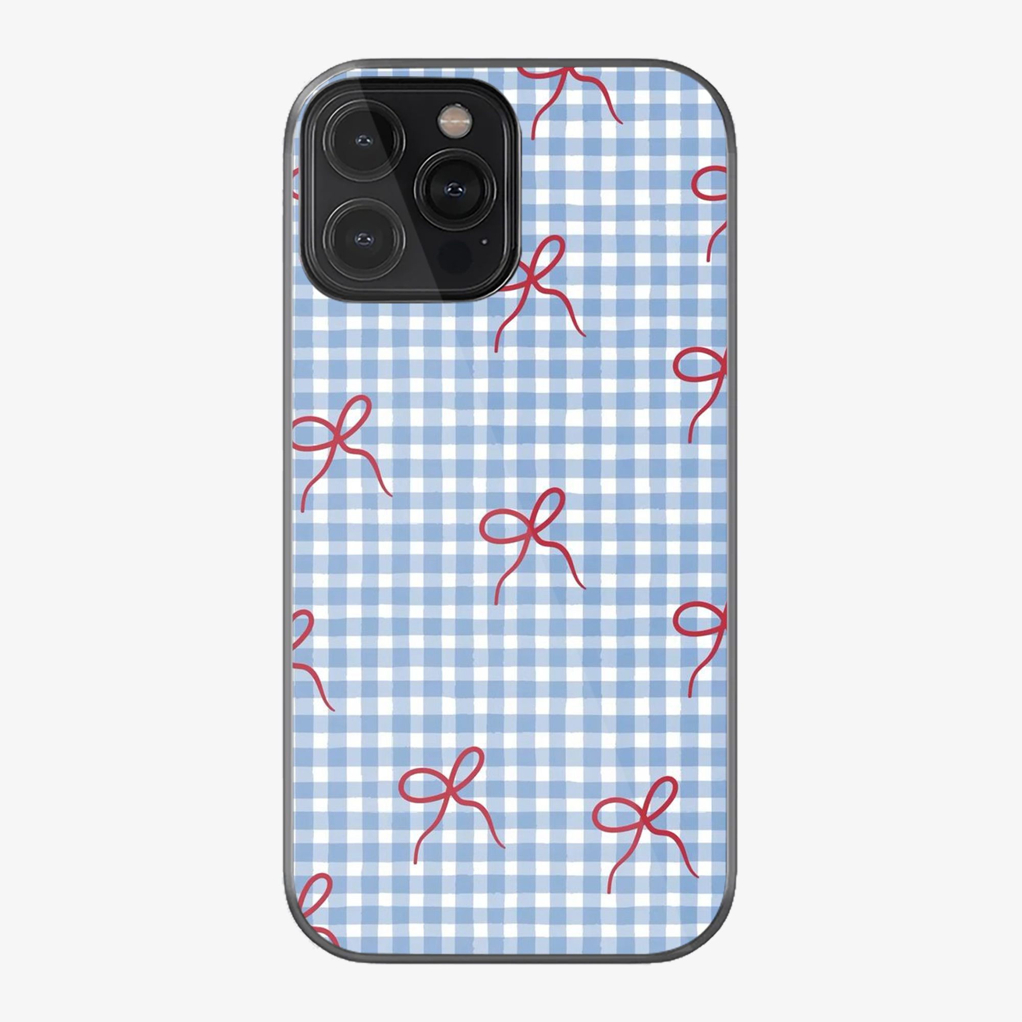 Checkered Bow Phone Case