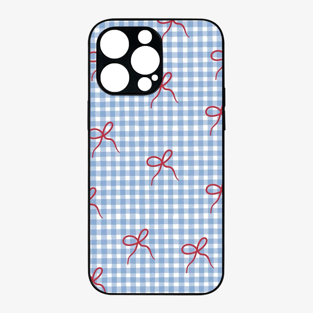 Checkered Bow Phone Case
