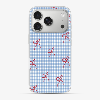 Checkered Bow Phone Case