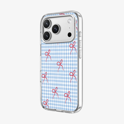 Checkered Bow Phone Case