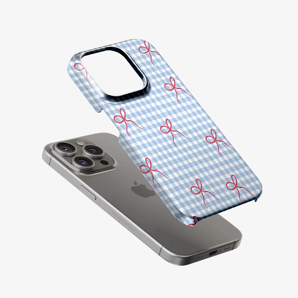 Checkered Bow Phone Case