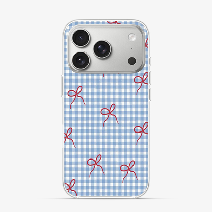 Checkered Bow iPhone 17 Pro Max Case