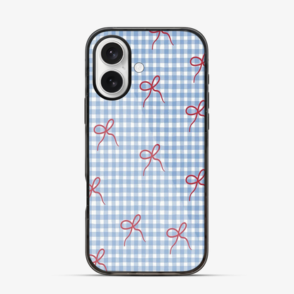 Checkered Bow iPhone 17 Case