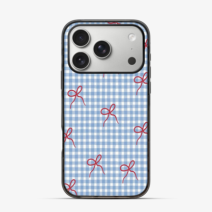 Checkered Bow iPhone 17 Pro Max Case