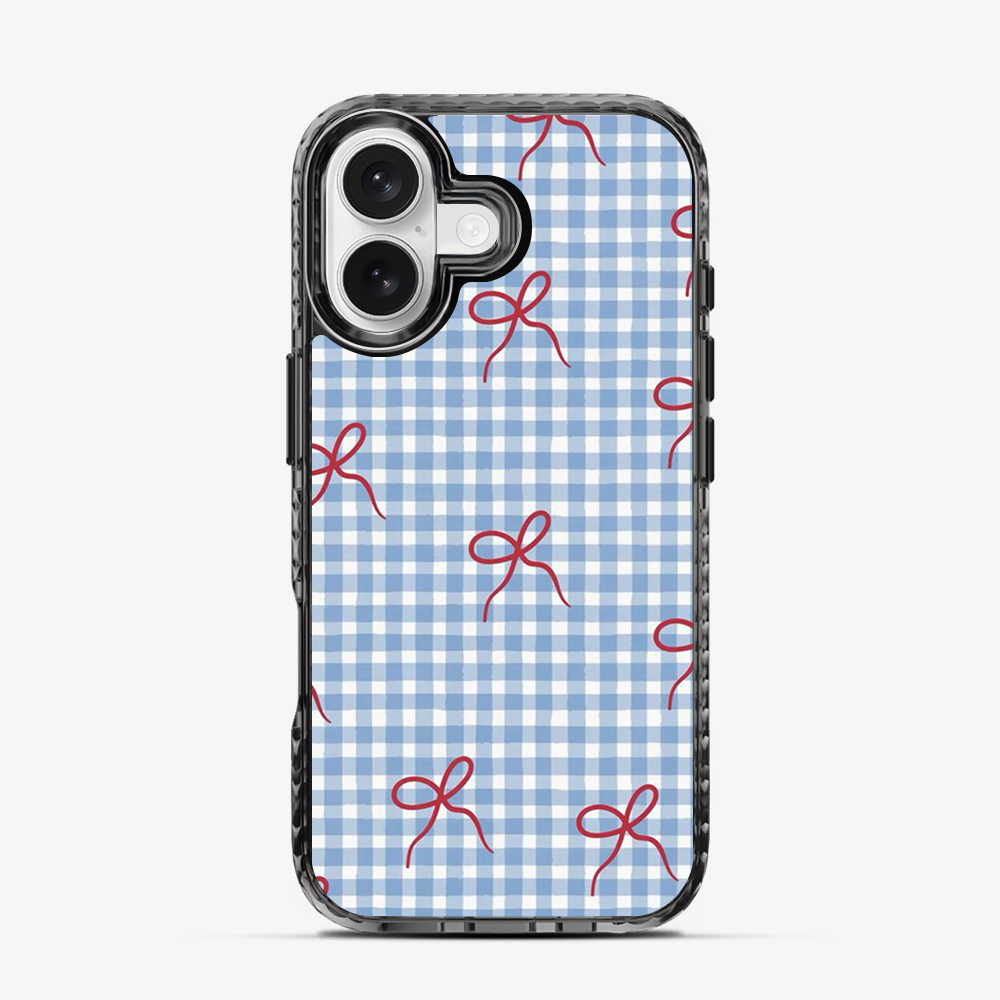 Checkered Bow iPhone 17 Case