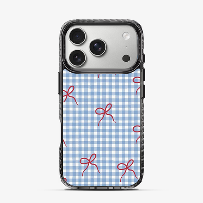 Checkered Bow iPhone 17 Pro Case