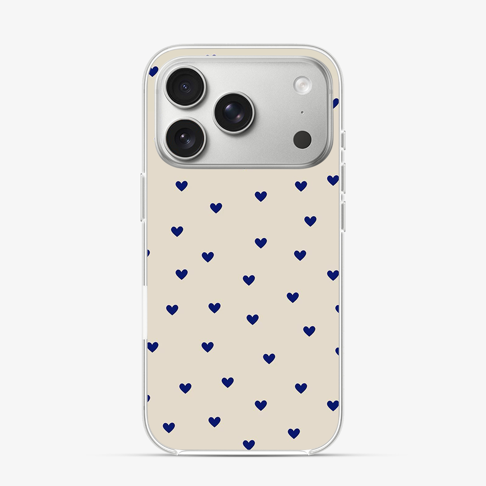 Blue Multiple Heart's iPhone 17 Pro Case