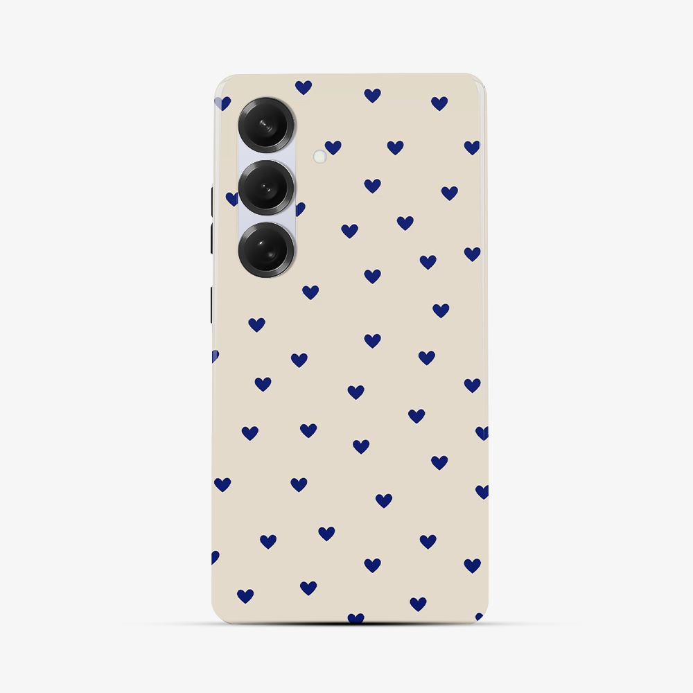 Blue Multiple Heart's Samsung Phone Case Tough Double Layer