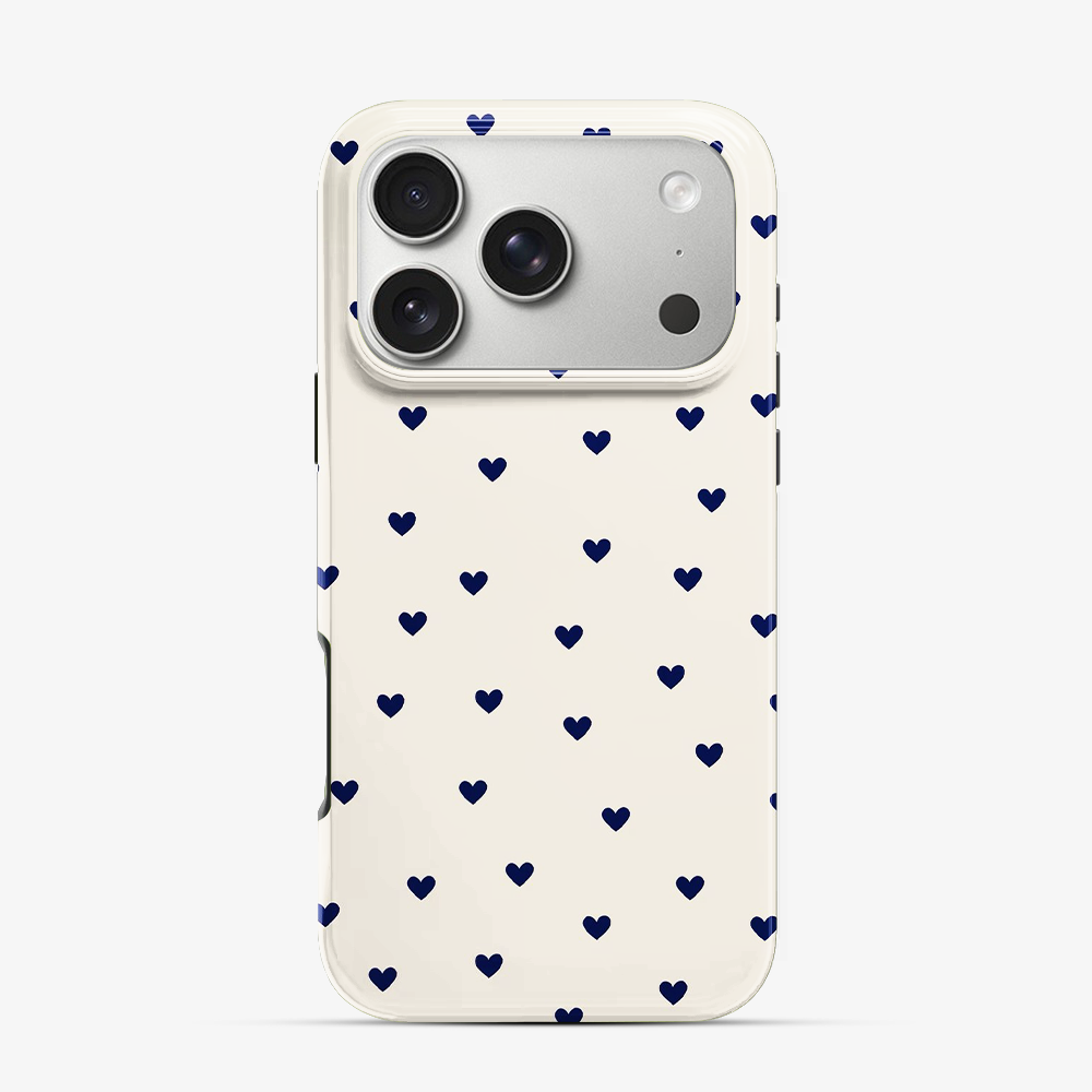 Blue Multiple Heart's iPhone 17 Pro Case