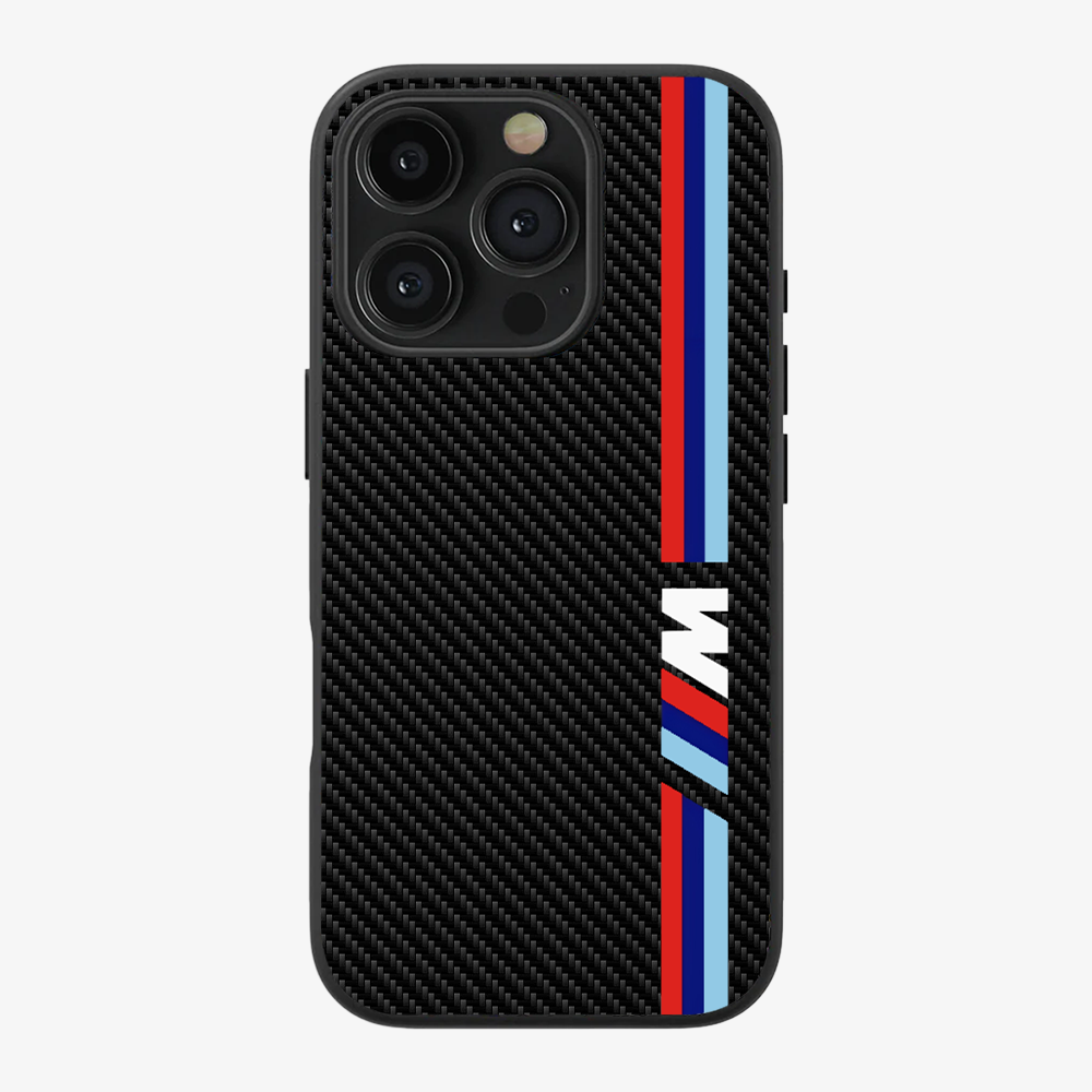 BMW Carbon Fibre Phone Case | Two Clear Silicone Case
