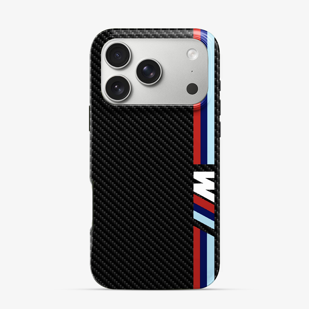 BMW Carbon Fibre | Two iPhone 17 Pro Max Case