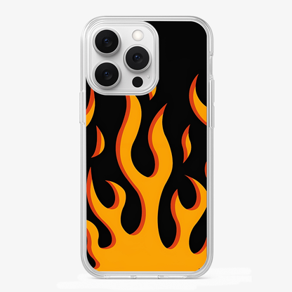 Flame Phone Case | Orange Glass Case