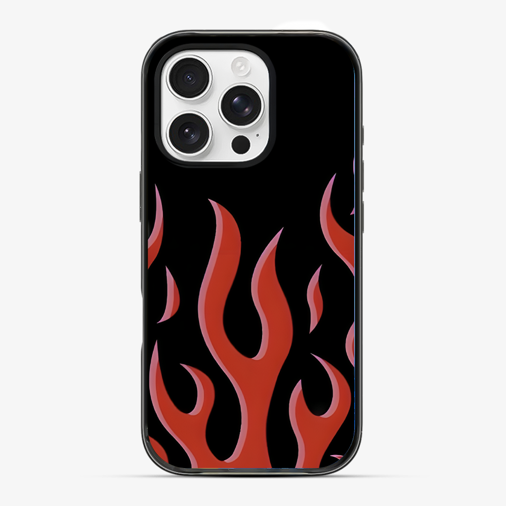 Flame Phone Case | Red Hard 2.0 Case