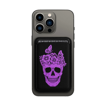 Purple Skull Magsafe Wallet