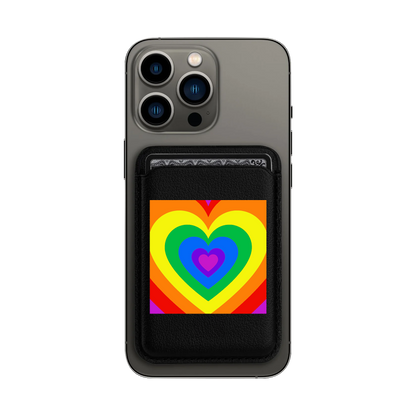 Greyscale Hearts Magsafe Wallet