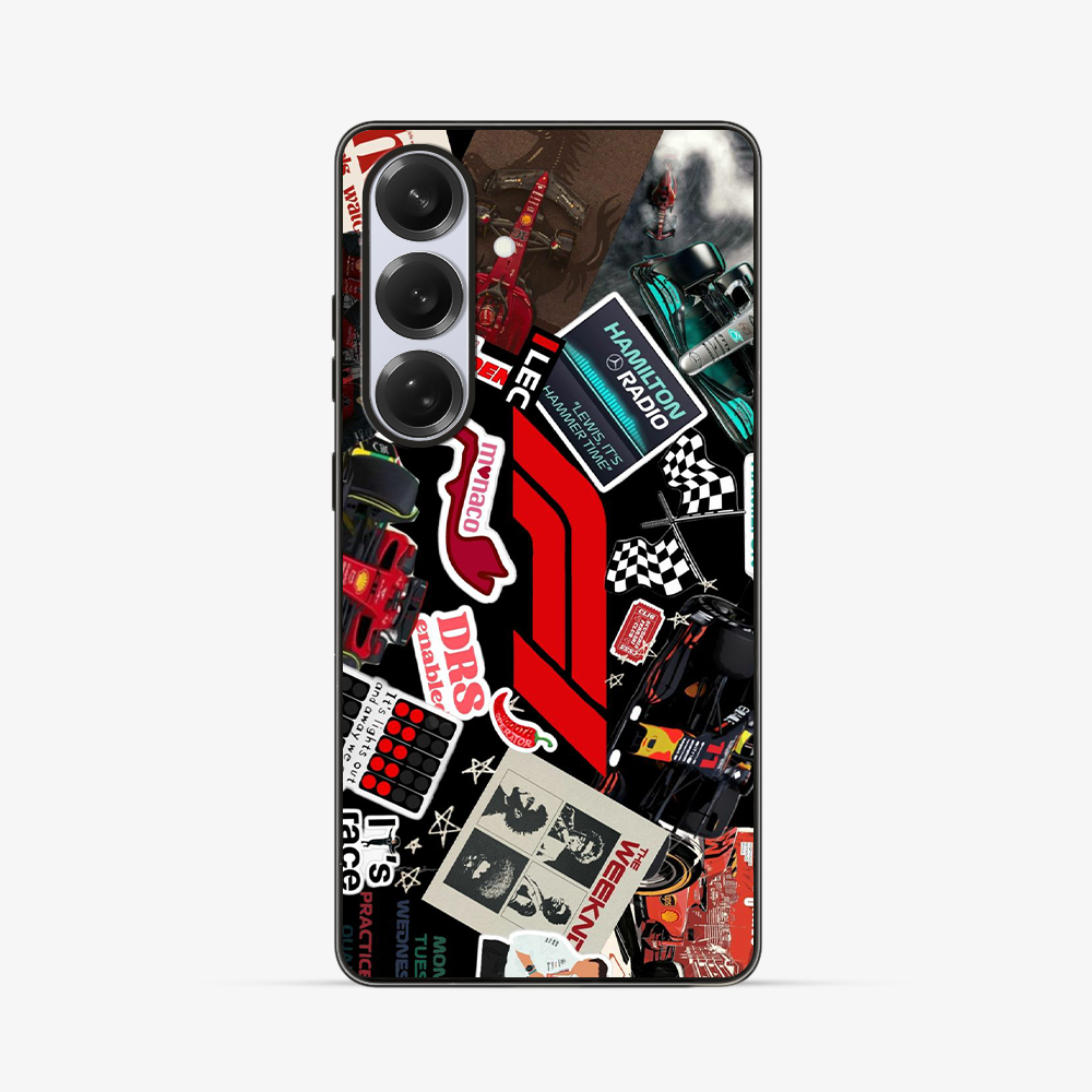 F1 X Weeknd Samsung Phone Case Clear Silicone Case