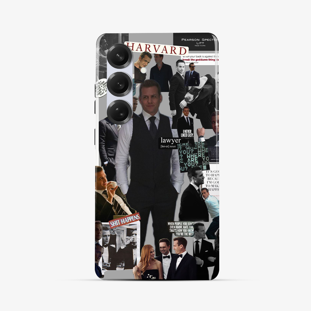 Suits Shit Happen Samsung Phone Case Tough Double Layer