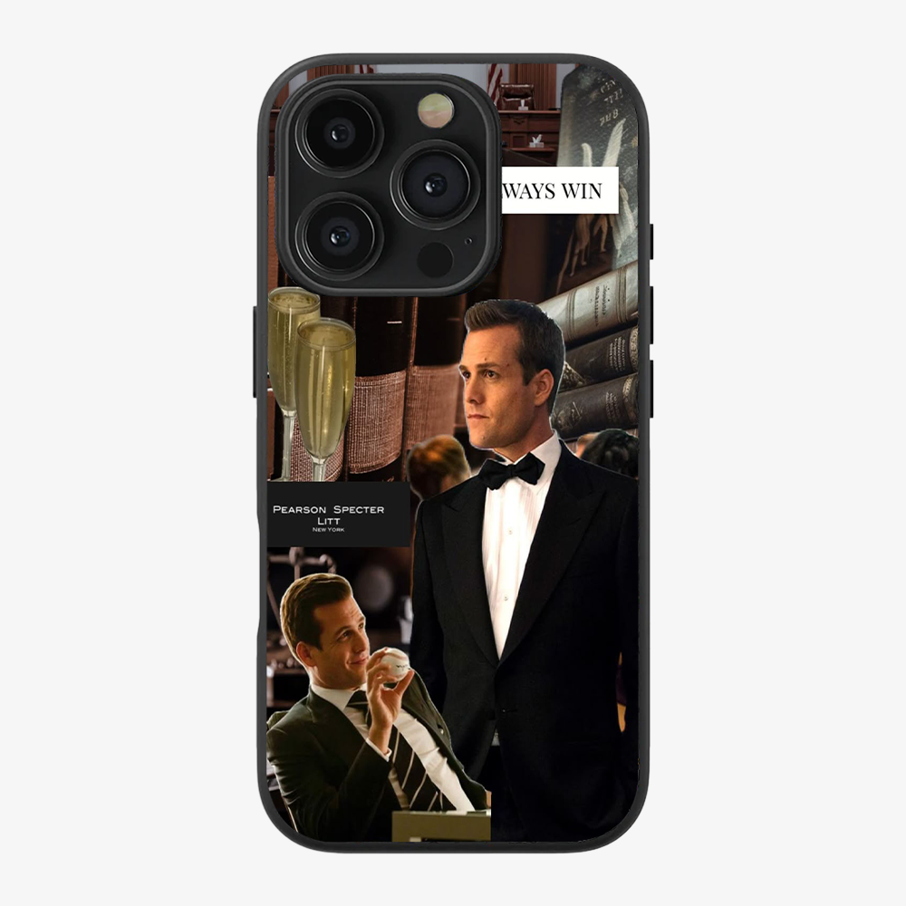 Suits I Always Win Phone Case Clear Silicone Case