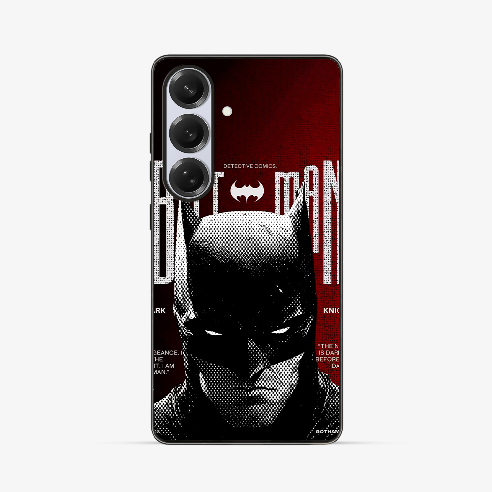 Batman Pixelated Samsung Phone Case Clear Silicone Case