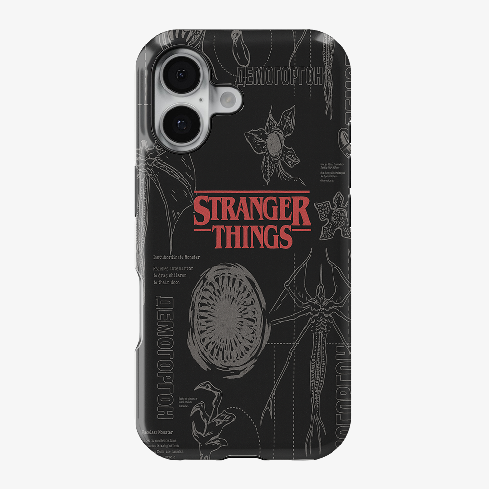 Instubordinate Monster Stranger Things Phone Case