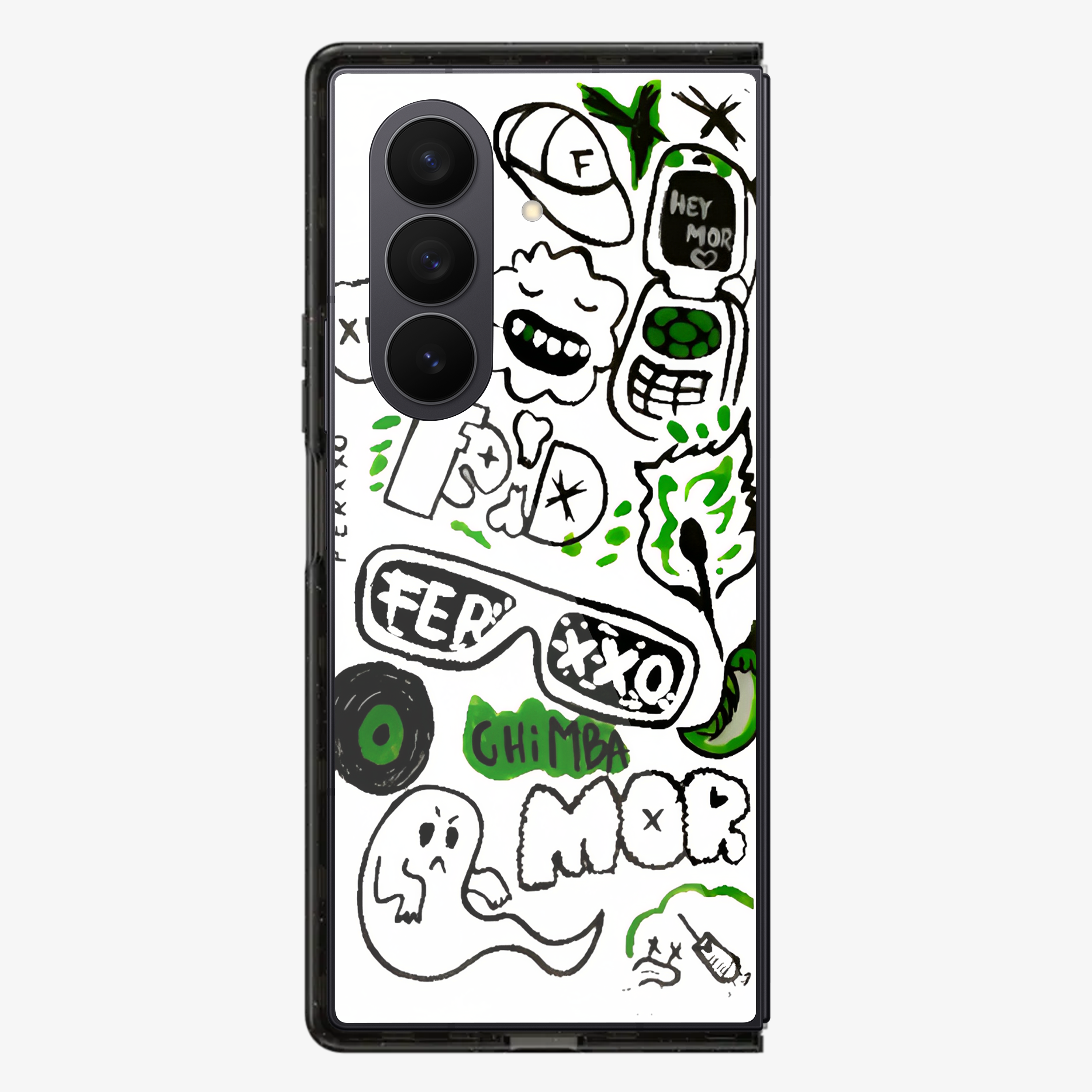 Doodle Samsung Z Fold Phone Case