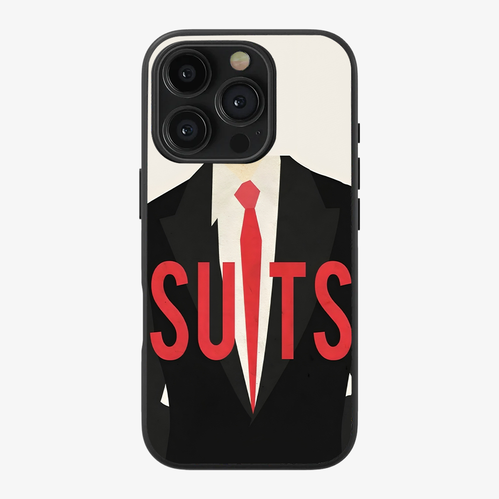 Suits Text Phone Case