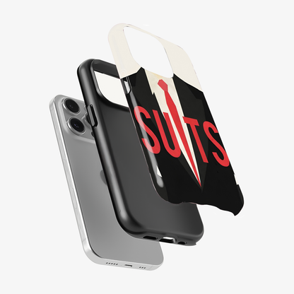 Suits Text Phone Case