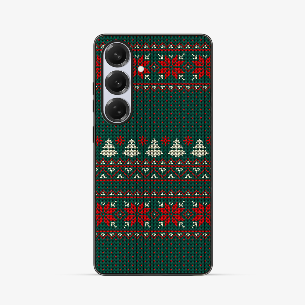 Christmas Sweater Samsung Phone Case Clear Silicone Case