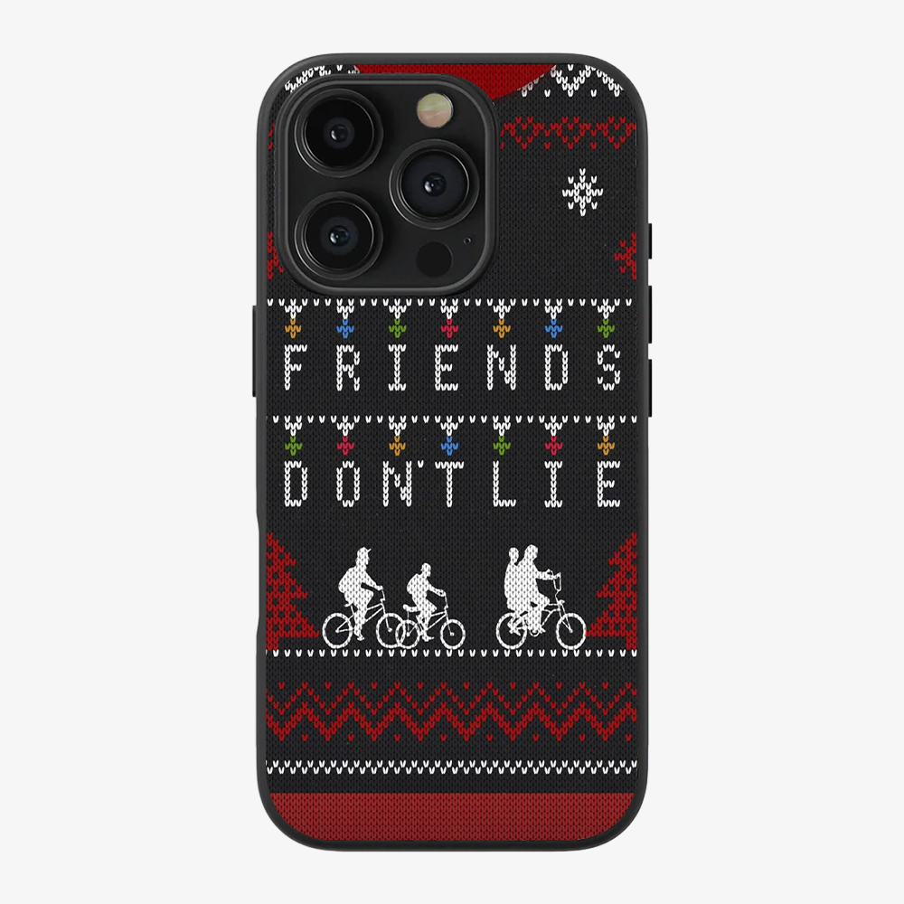 Christmas Friends Don't Lie Phone Case Clear Silicone Case