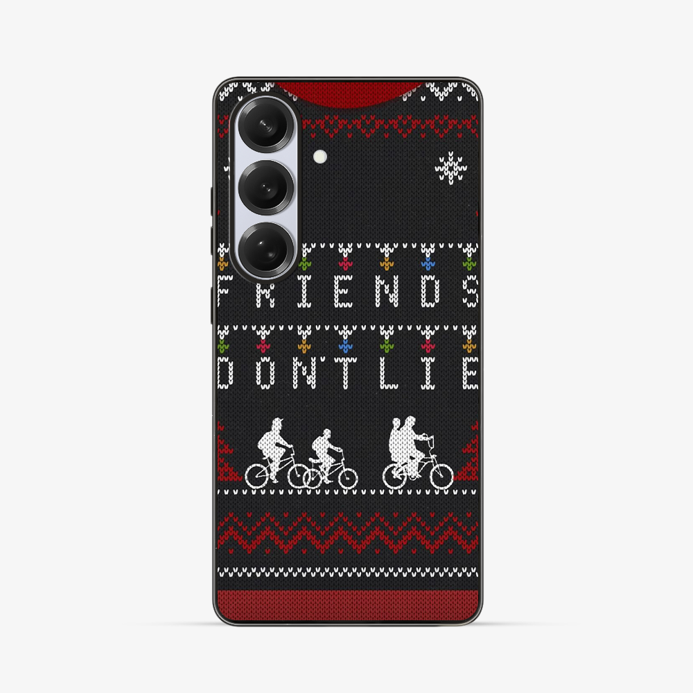 Christmas Friends Don't Lie Samsung Phone Case Clear Silicone Case